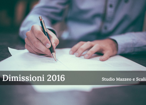 Nuova procedura dimissioni 2016