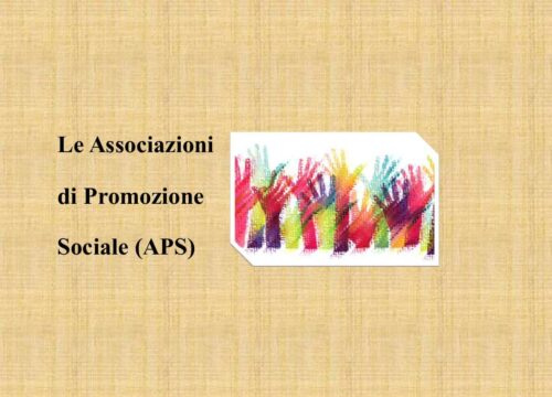 Le Associazioni di Promozione Sociale (APS)